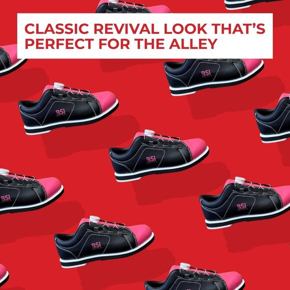 Women's Bowling Shoes Lightweight Microfiber Vinyl Comfort Support Size 9 - Picture 7 of 8